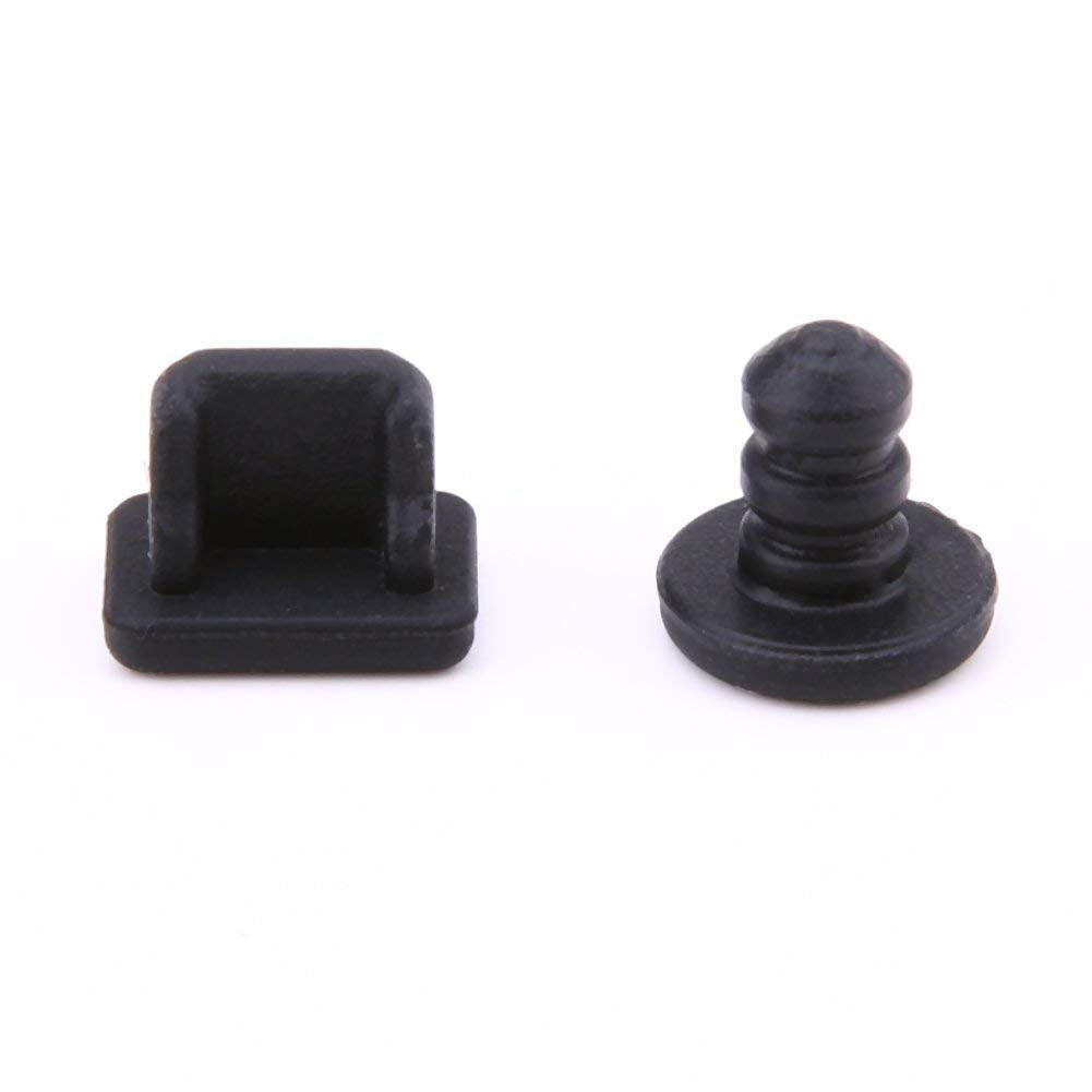 Silicone Dust Plug Cover Earphone Charger Jack Stopper Black I15989
