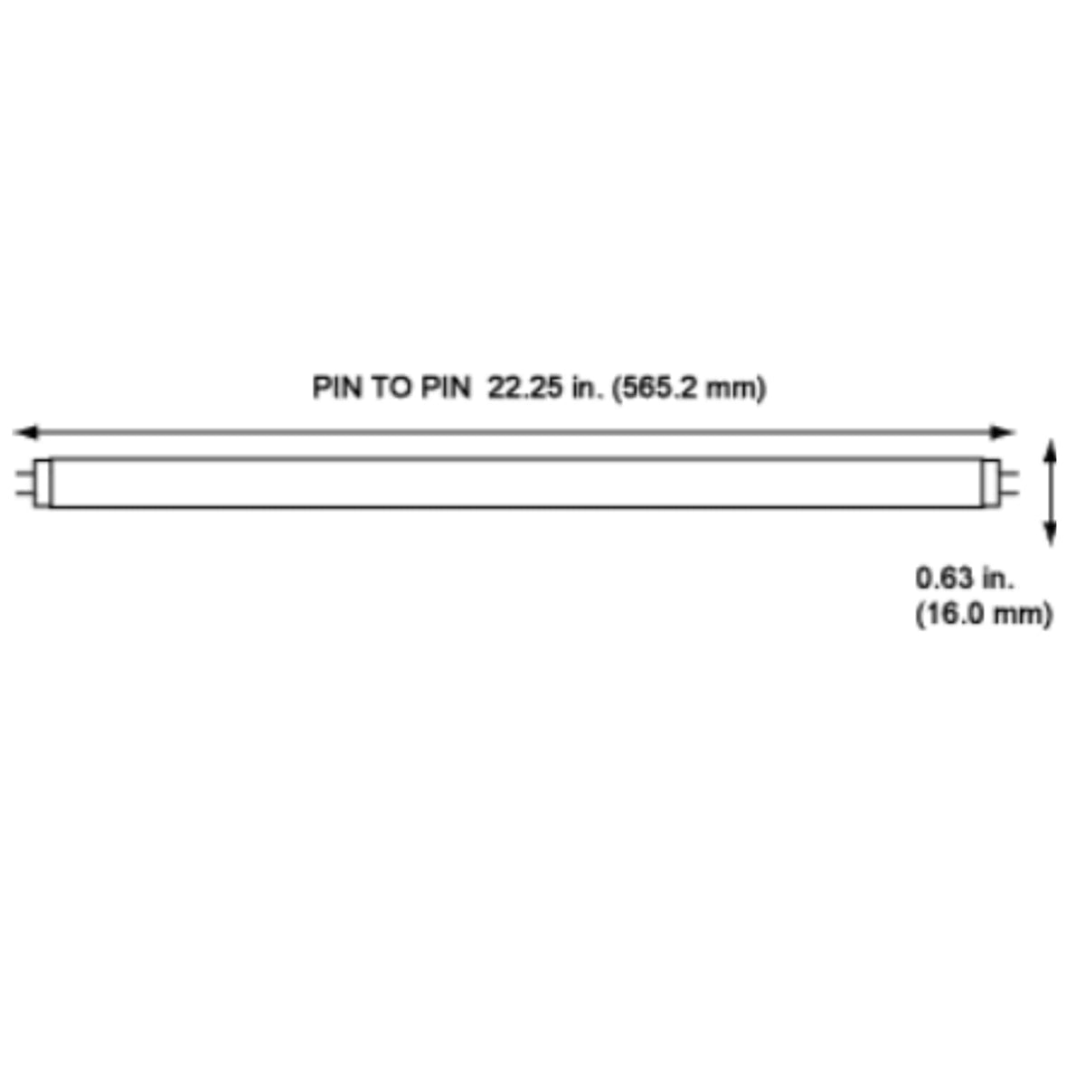 24 Inch 24W 3500K T5 Fluorescent Bulb Pack of 10 V574