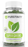 Super Greens Gummies with Spirulina, Spinach, Broccoli, Beet Root, Acai, Vegan, 60 Count J832