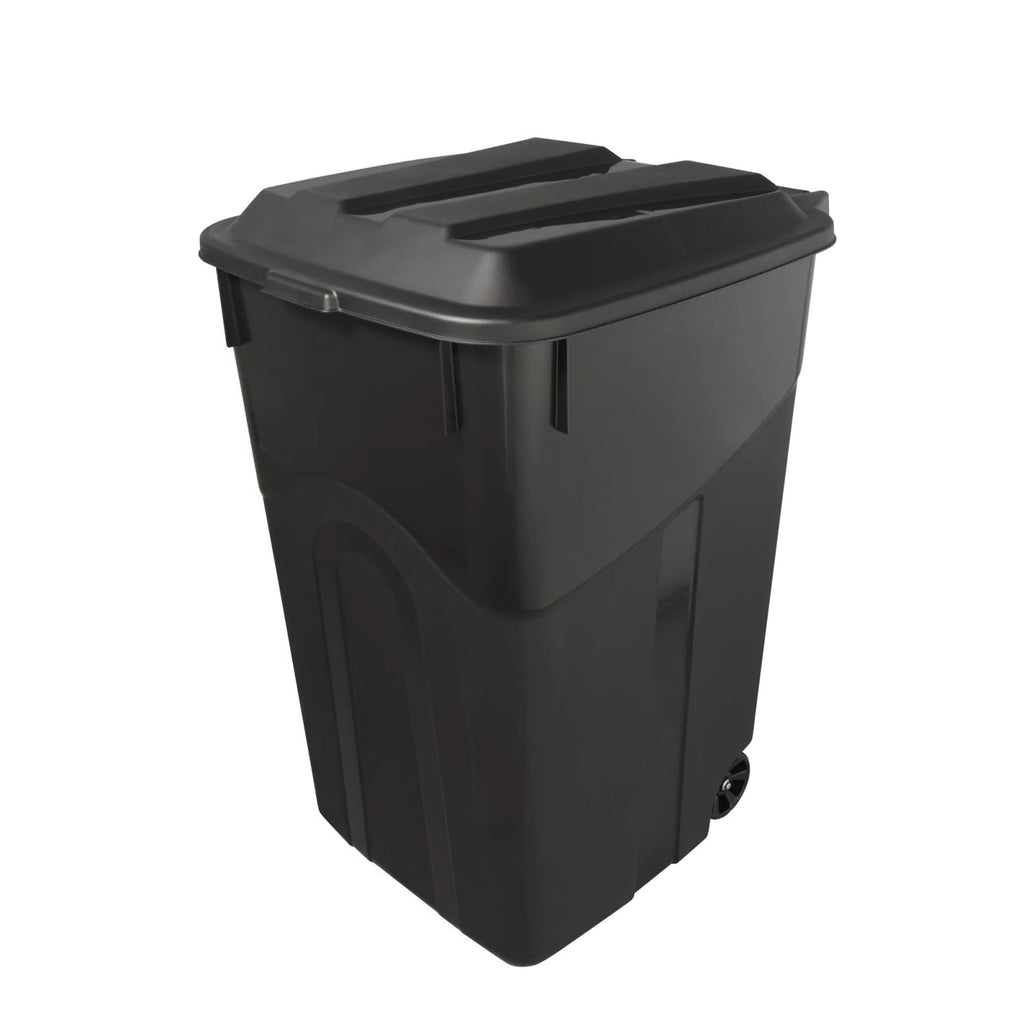 45 Gallon Outdoor Trash Can with Wheels and Lid J788