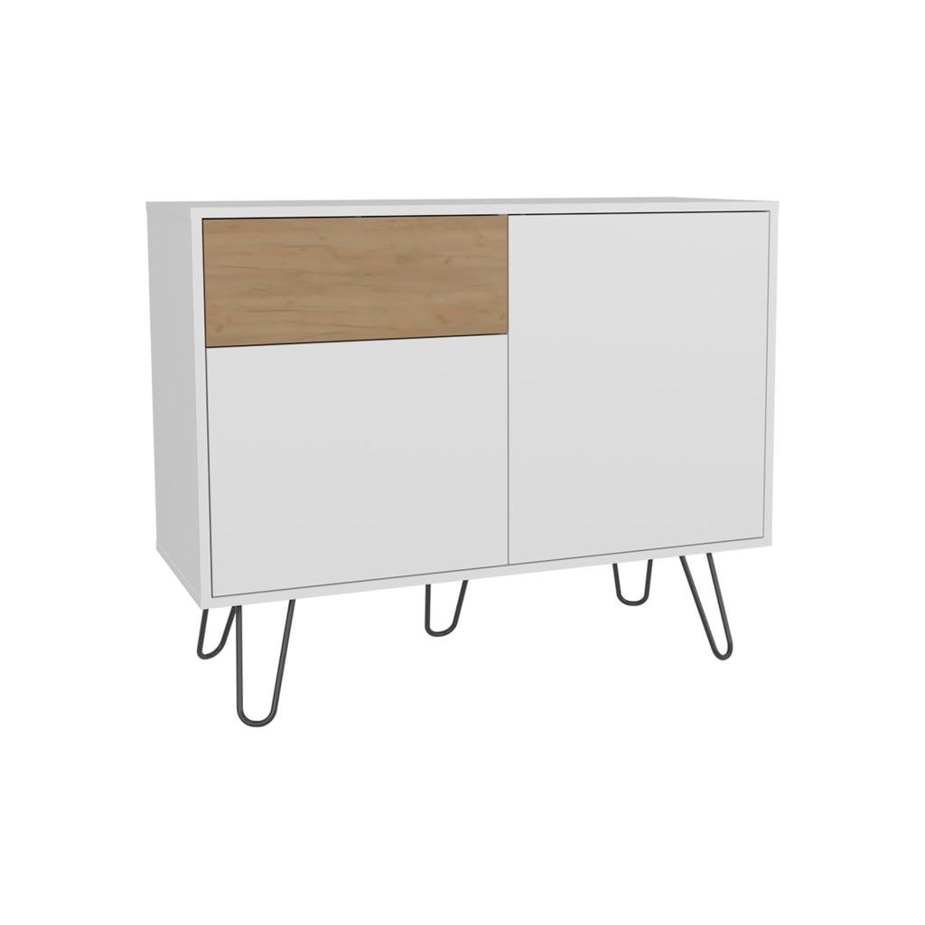 39" Wide Console Table with Two Cabinets, One Drawer and Four Shelves Z614
