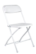 Plastic Folding Chair 10 Pack Stackable Steel Frame G958929