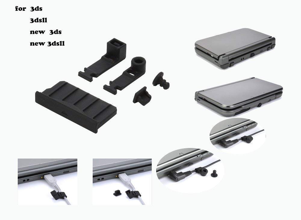 Silicone Dust Plug Cover Earphone Charger Jack Stopper Black I15989