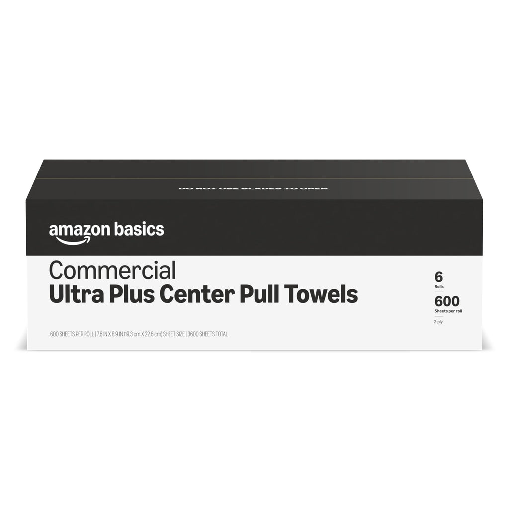 2-Ply White Paper Towels, 6 Rolls U978086