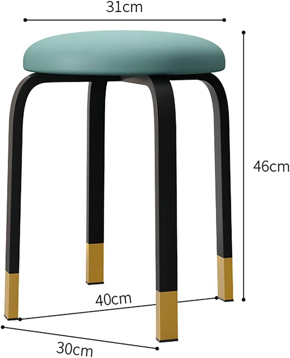 4 Pcs Stacking Round Stools H656017