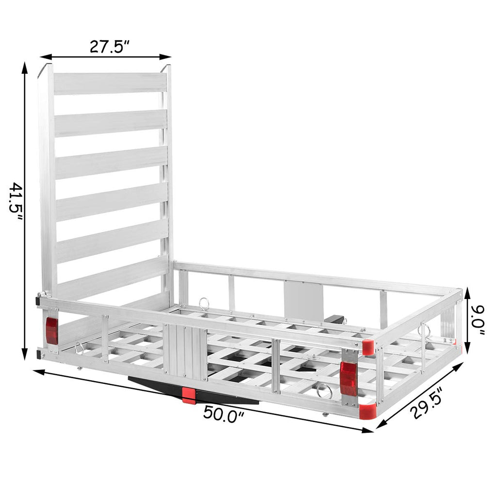 Aluminum Hitch Cargo Carrier with Ramp X756368