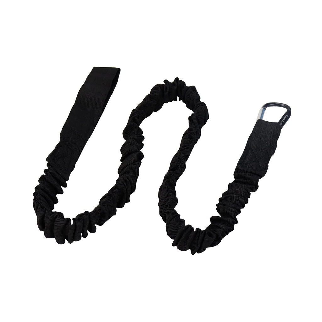 Kayaking Paddle Leash Tether 1 Pack Stretchable Coiled Lanyard Black P804339