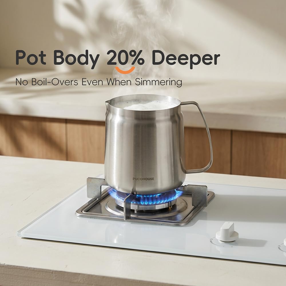 2L 304 Stainless Steel Deep Fryer Pot with Basket, Strainer & Lid T989