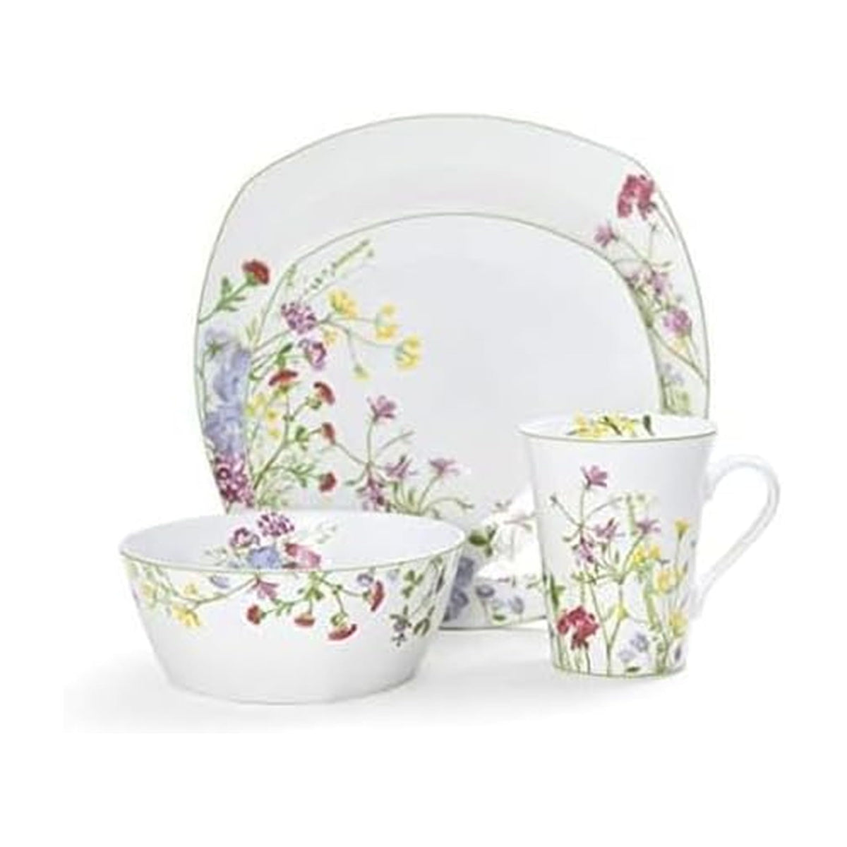 16-Piece Bone China Dinnerware Set Service for 4 Y791029