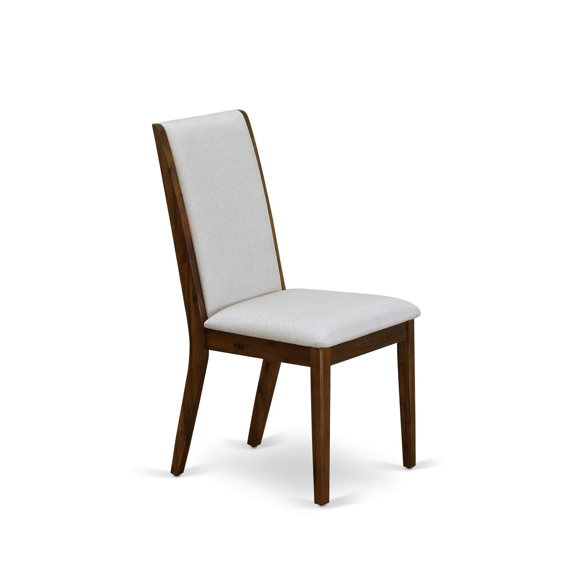 9 Piece Walnut Dining Room Set with 8 Grey Linen Chairs H804