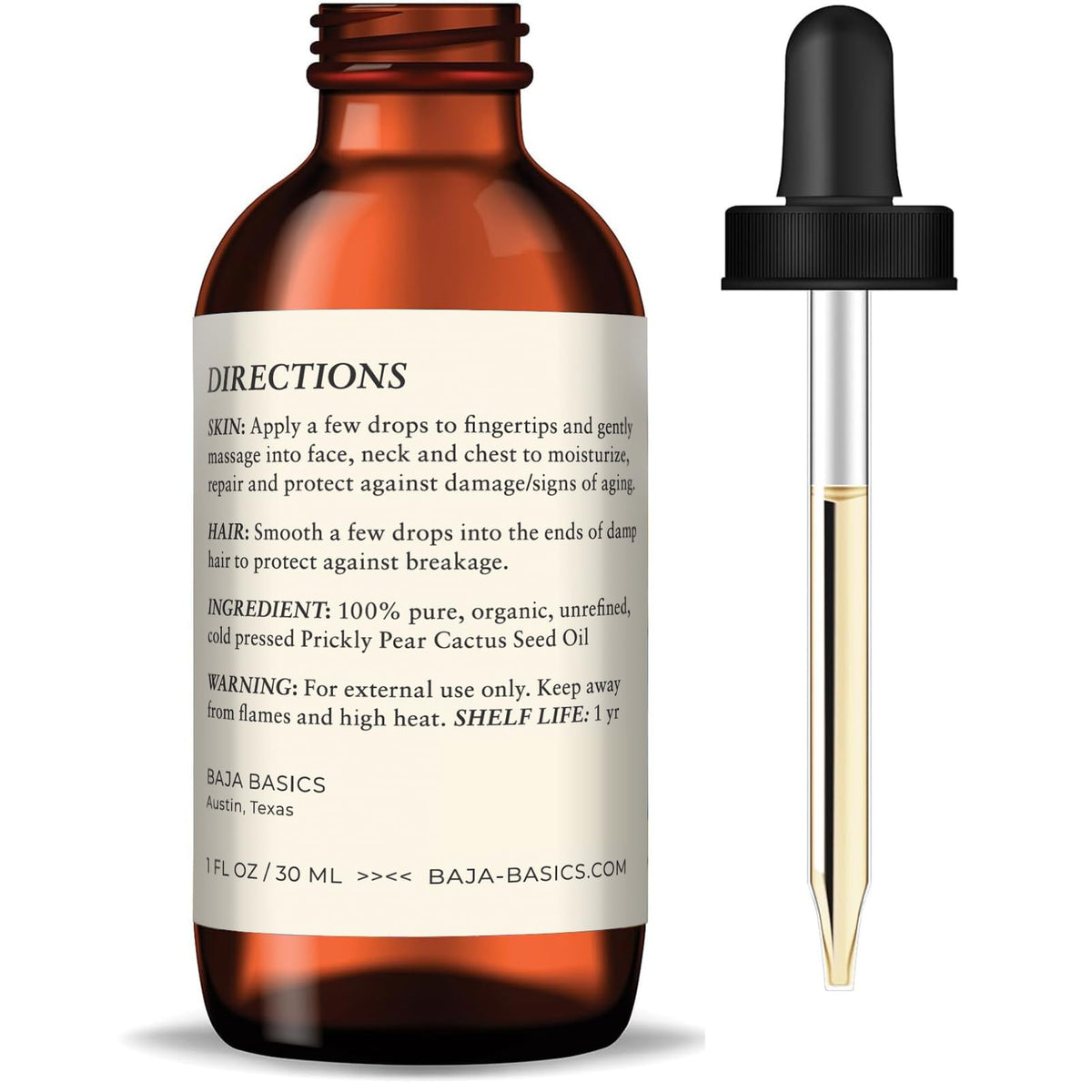 Organic Cold-Pressed Prickly Pear Seed Oil 1 oz P892056