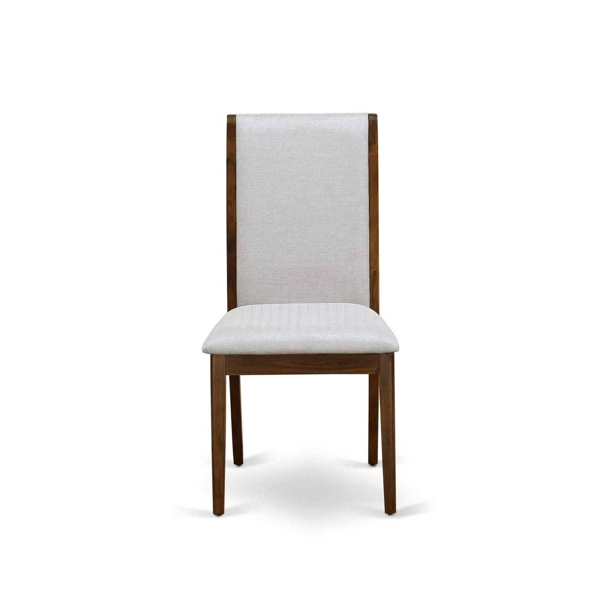 9 Piece Walnut Dining Room Set with 8 Grey Linen Chairs H804