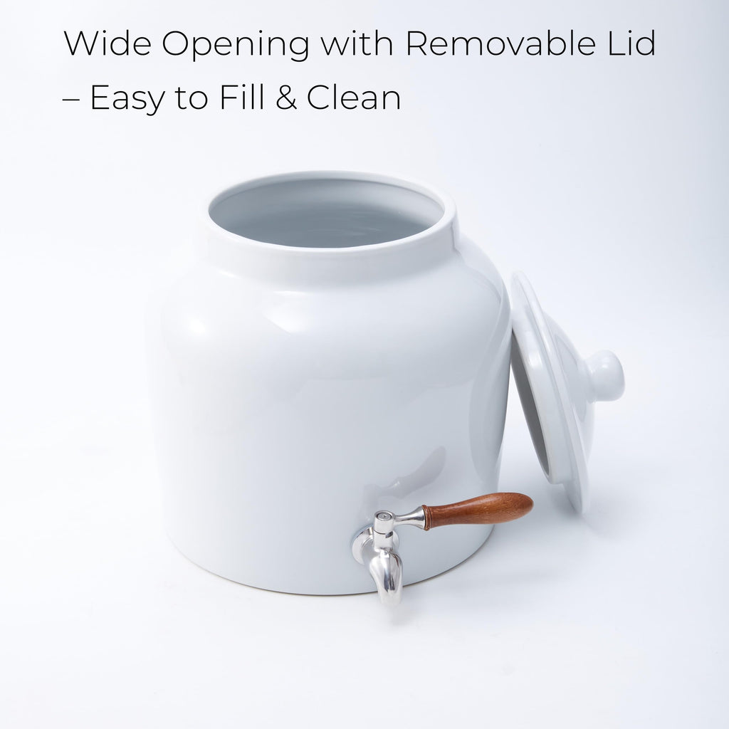 Ceramic Water Dispenser with Stainless Steel Faucet C667