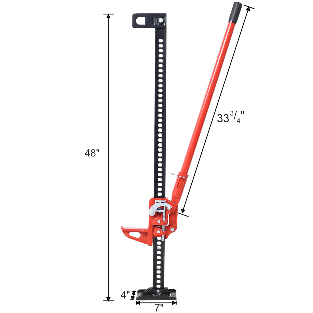 7000 lbs Capacity 48 inch Ratcheting Farm Jack I6301