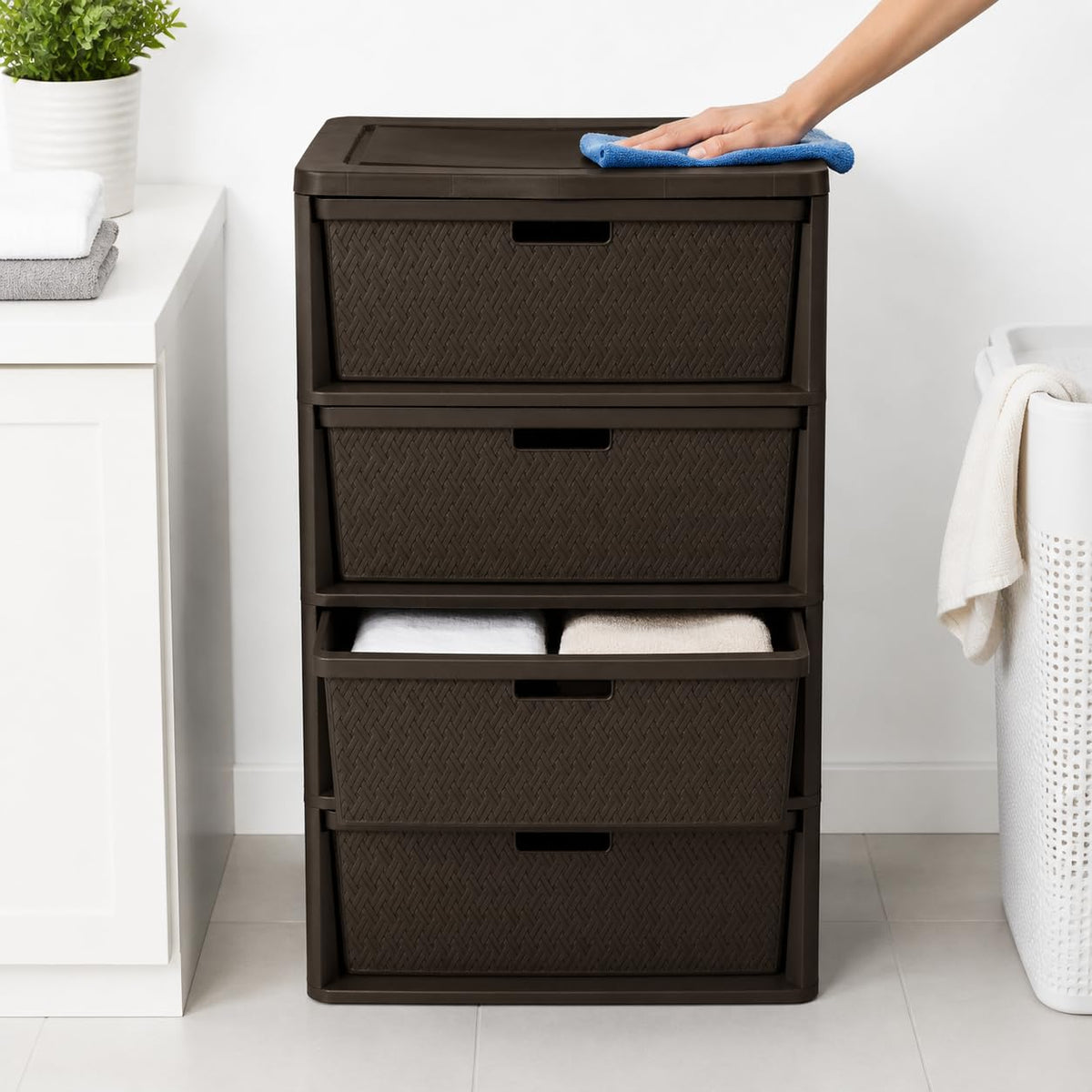 4 Drawer Plastic Storage Organizer T809969