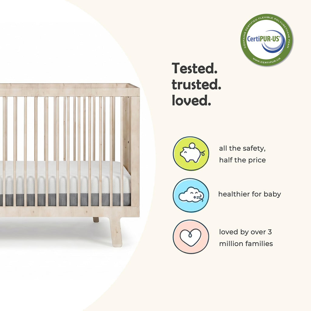 Mini Crib Mattress Dual Sided 38x24x4 Inch G366