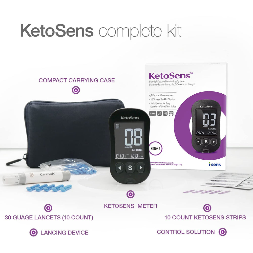 Blood Ketone Monitoring Starter Kit with 10 Test Strips I6437