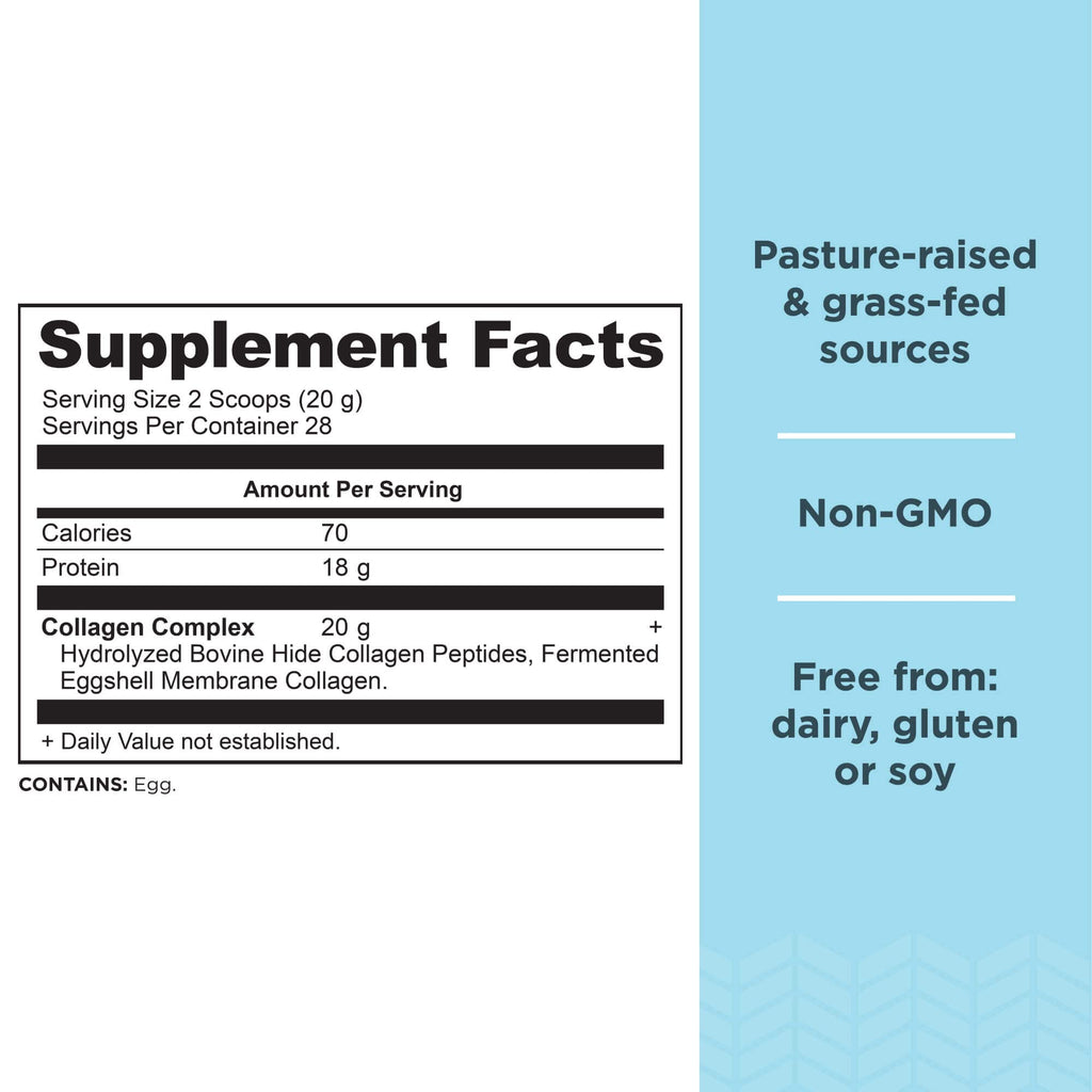 Hydrolyzed Collagen Peptides Powder, Unflavored O753
