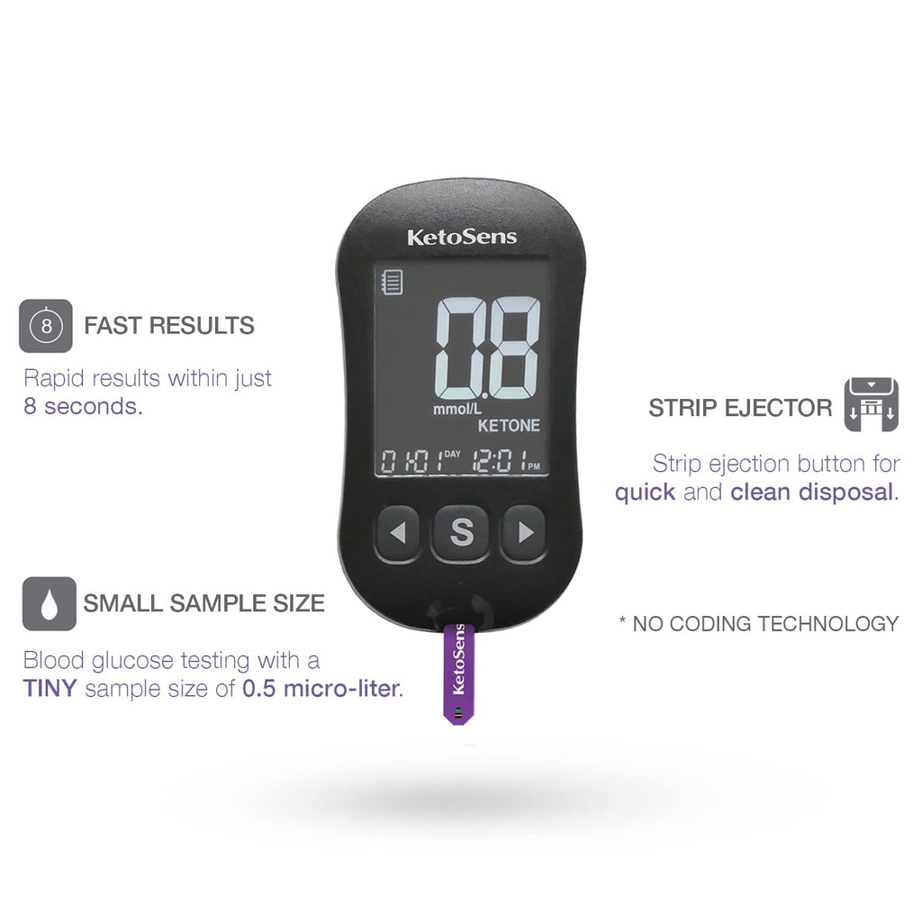 Blood Ketone Monitoring Starter Kit with 10 Test Strips I6437