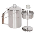 9 Cup Stainless Steel Coffee Pot with Wood Handle V226985