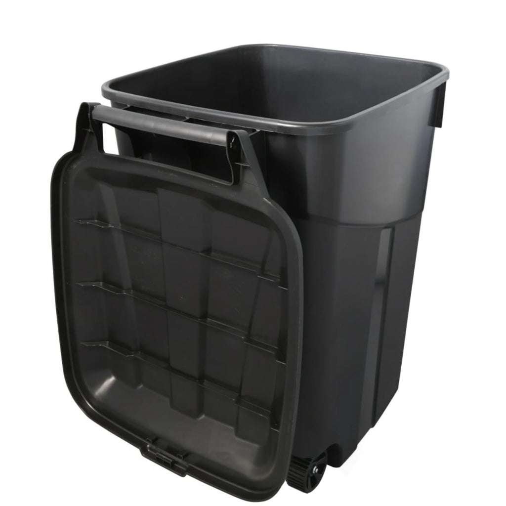 45 Gallon Outdoor Trash Can with Wheels and Lid J788