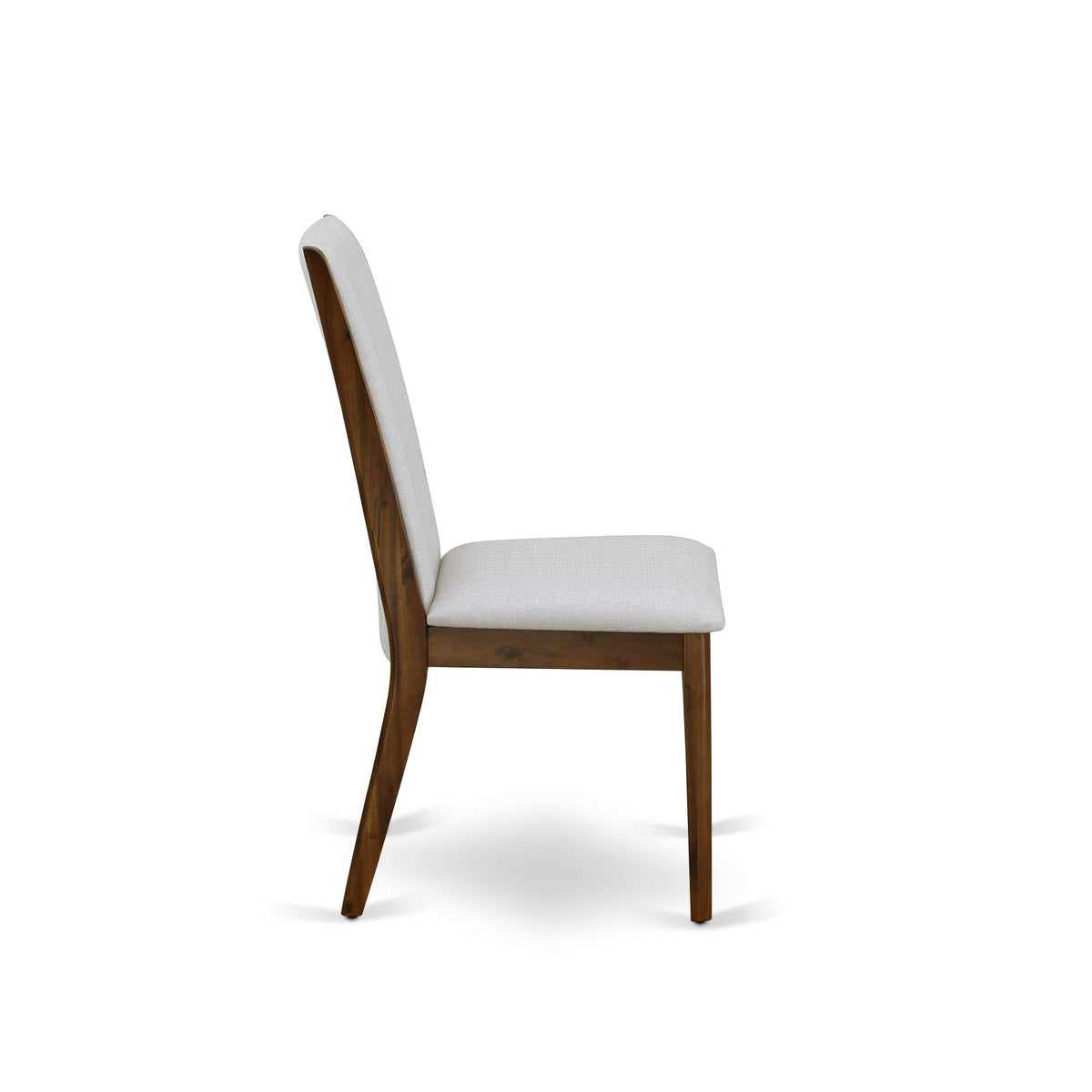 9 Piece Walnut Dining Room Set with 8 Grey Linen Chairs H804