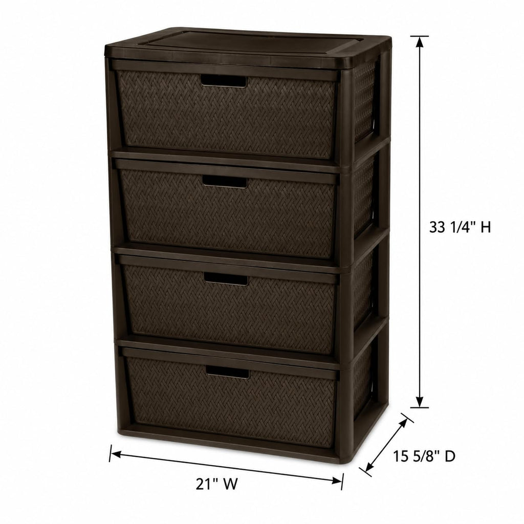 4 Drawer Plastic Storage Organizer T809969
