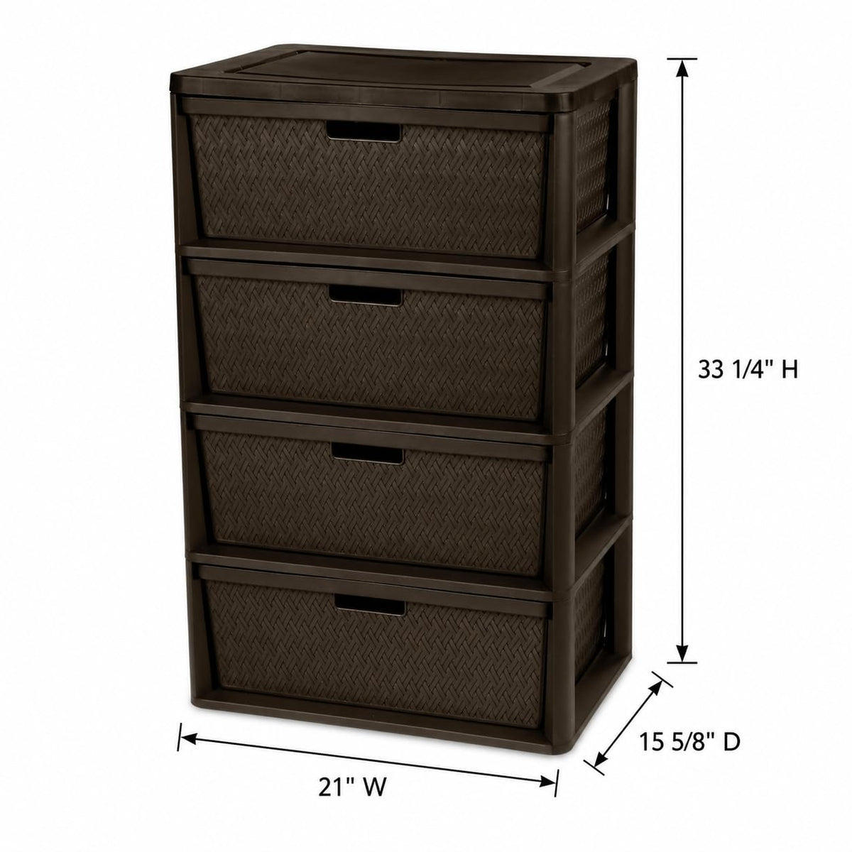 4 Drawer Plastic Storage Organizer T809969