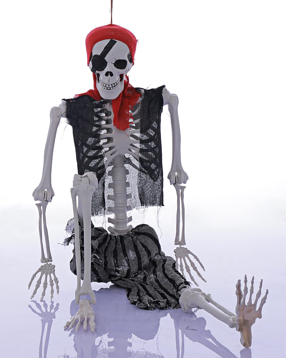 Life Size Pirate Skeleton Halloween Decoration T147810