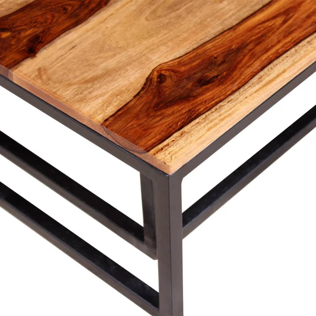 Two Piece Nesting Coffee Table Set Solid Sheesham Wood D7365