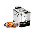 Electric Deep Fryer with Basket and Lid, Stainless Steel, 1700W W2759