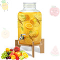 3 Gallon Glass Beverage Dispenser with Stand W8370