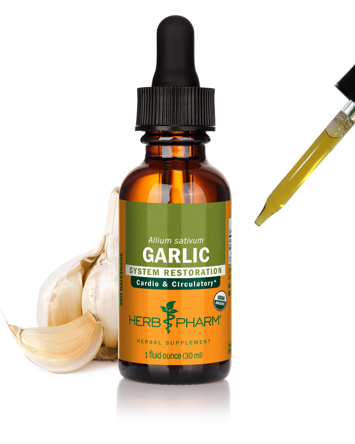 Organic Garlic Liquid Extract 1 Ounce H8597