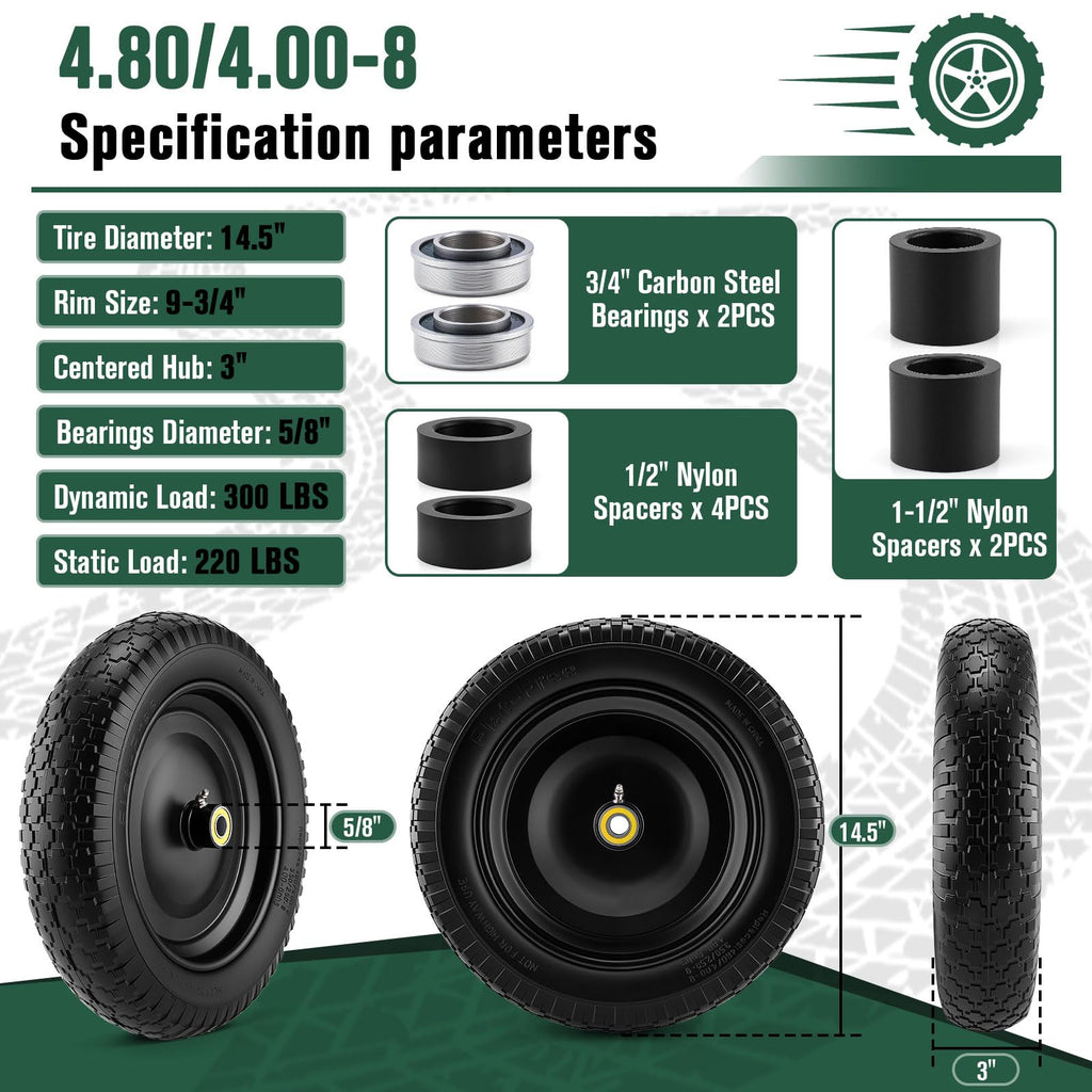 4.80/4.00-8 Wheelbarrow Tire F5325