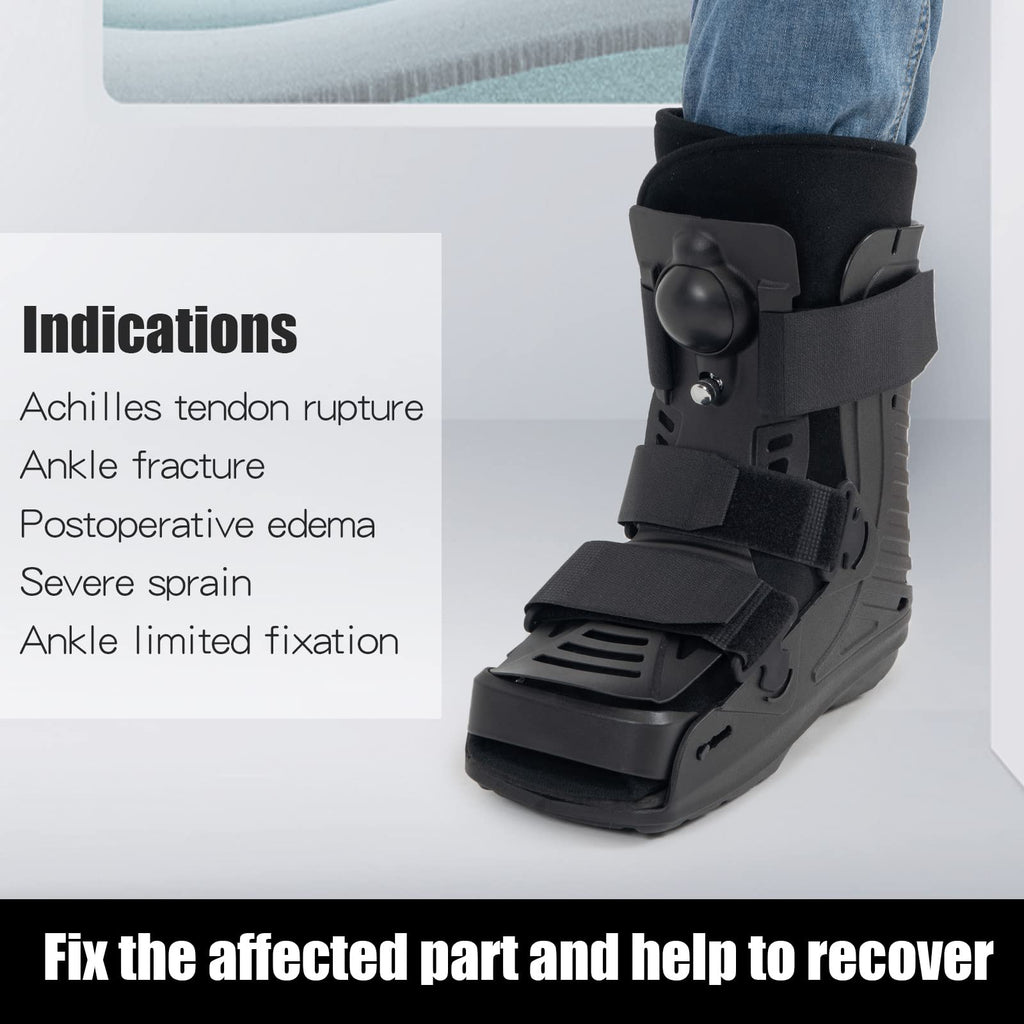Black Medium Inflatable Walking Boot B150869