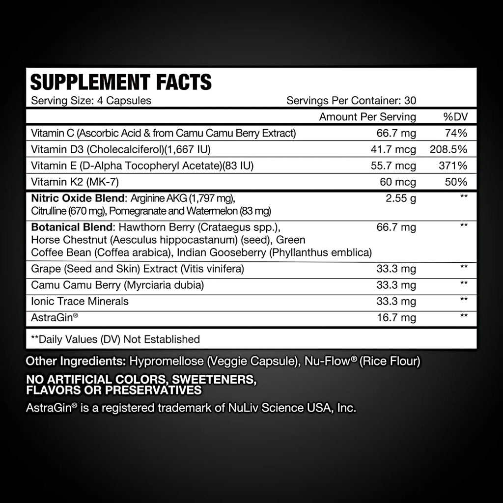 120 Capsules Ginseng Nitric Oxide E14774