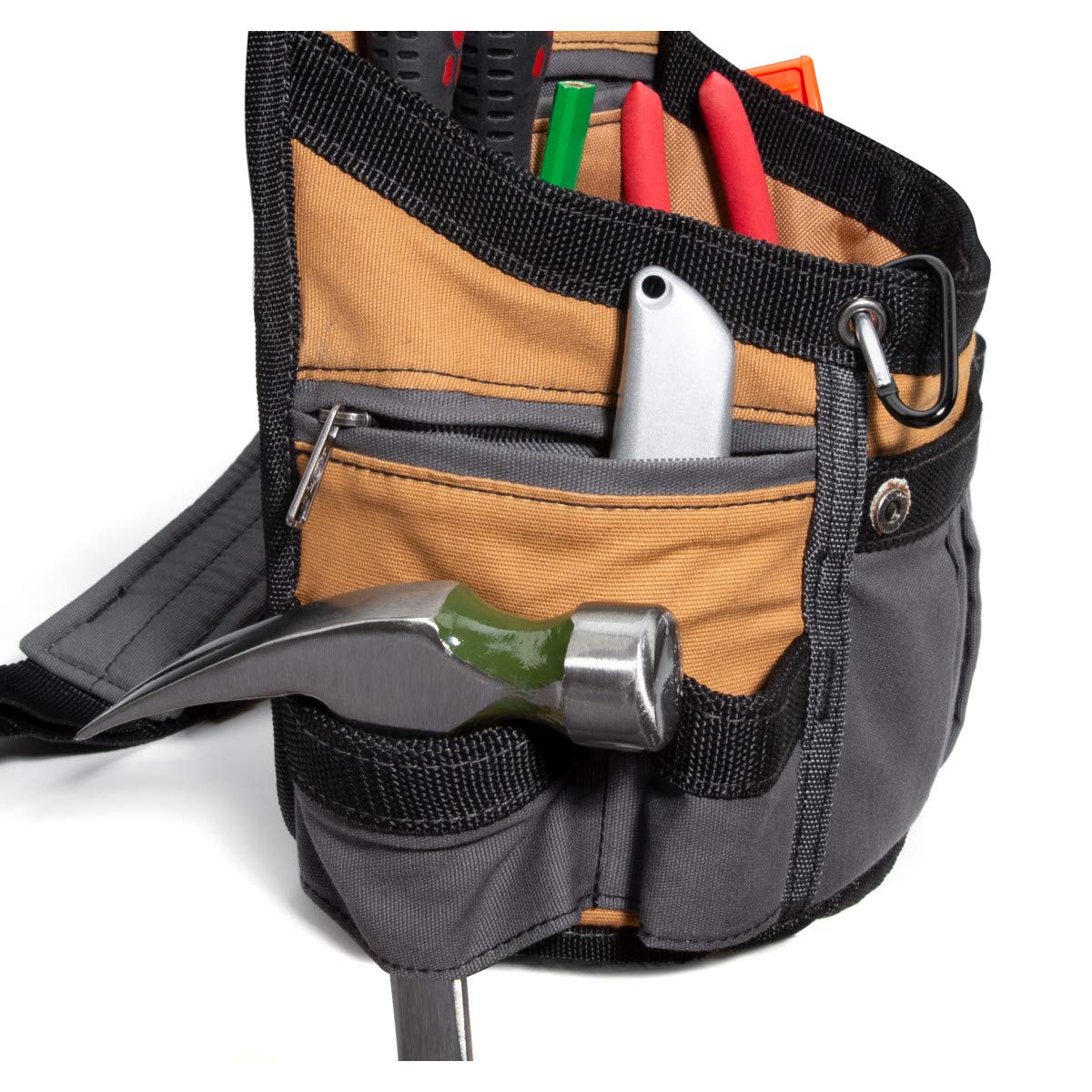 8-Pocket Padded Tool Belt Utility Pouch Adjustable 3-Inch Belt Canvas Q182
