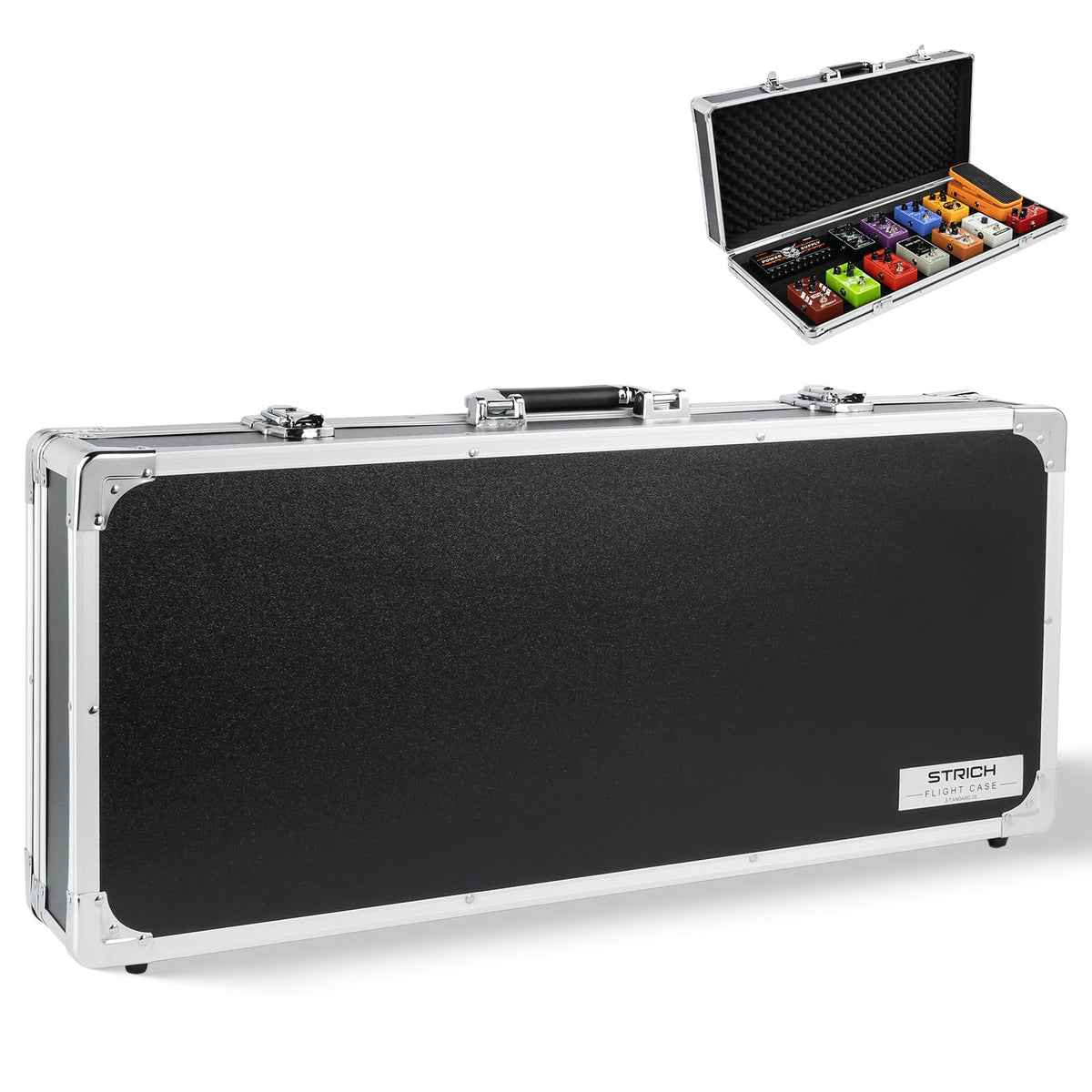 Guitar Pedal Case 27.5" x 11.8" x 4.3" Aluminum H235