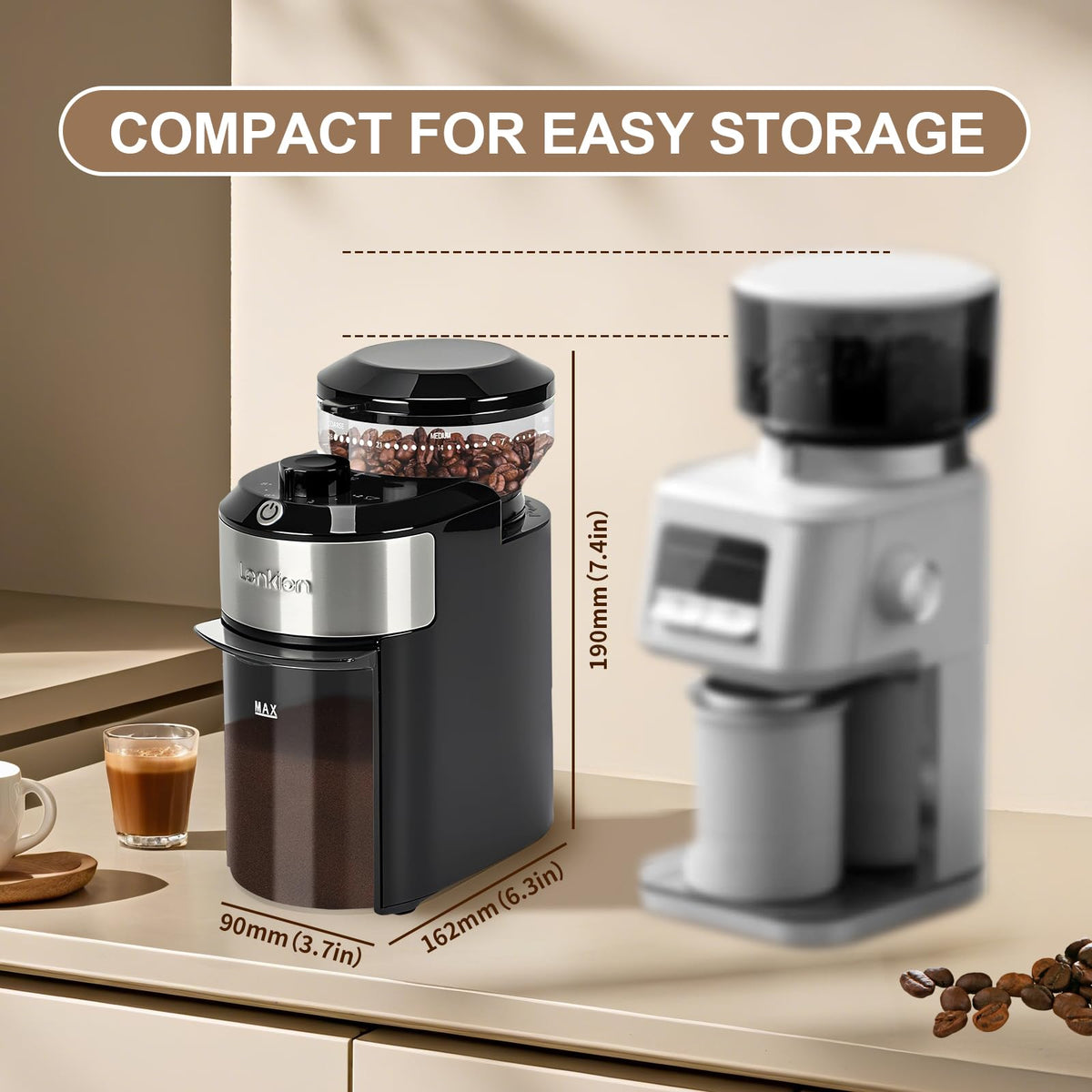 Electric Burr Coffee Grinder with 28 Adjustable Grind Settings D22705