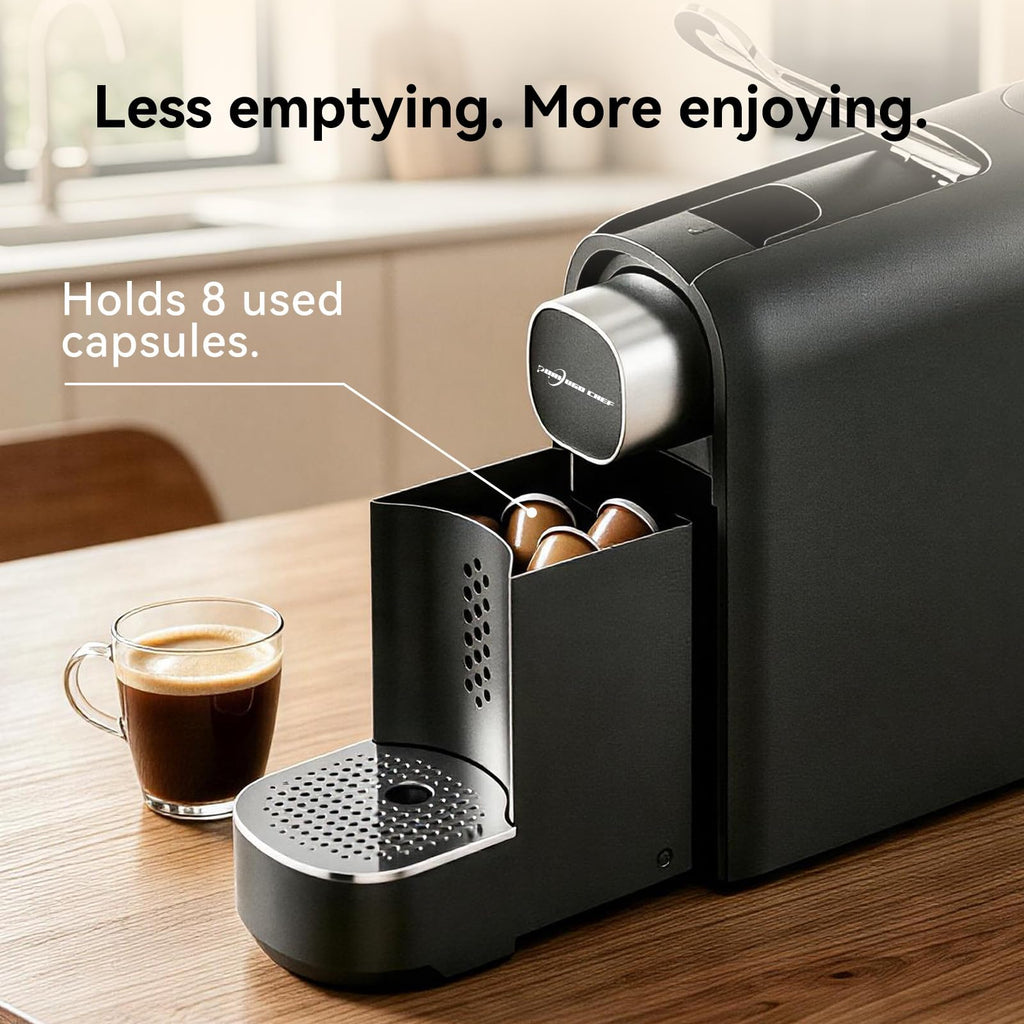 Black Single Serve Espresso Coffee Machine with Removable Tank K2575