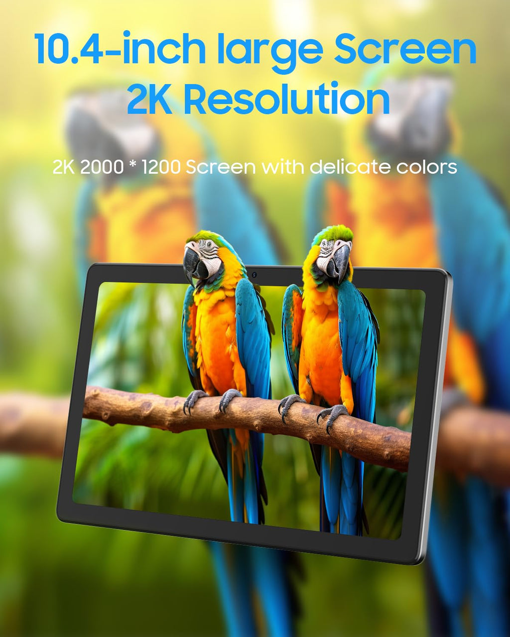 Android 13.0 10.4 Inch 16GB RAM 128GB ROM 2 in 1 Black Tablet G62911