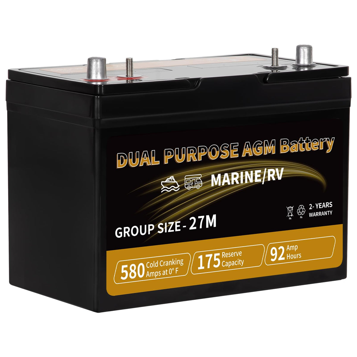 12V 92AH AGM Battery D52838