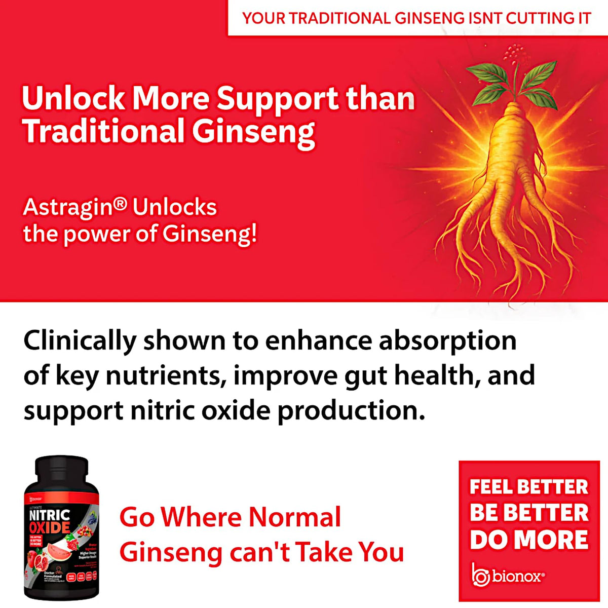 120 Capsules Ginseng Nitric Oxide E14774