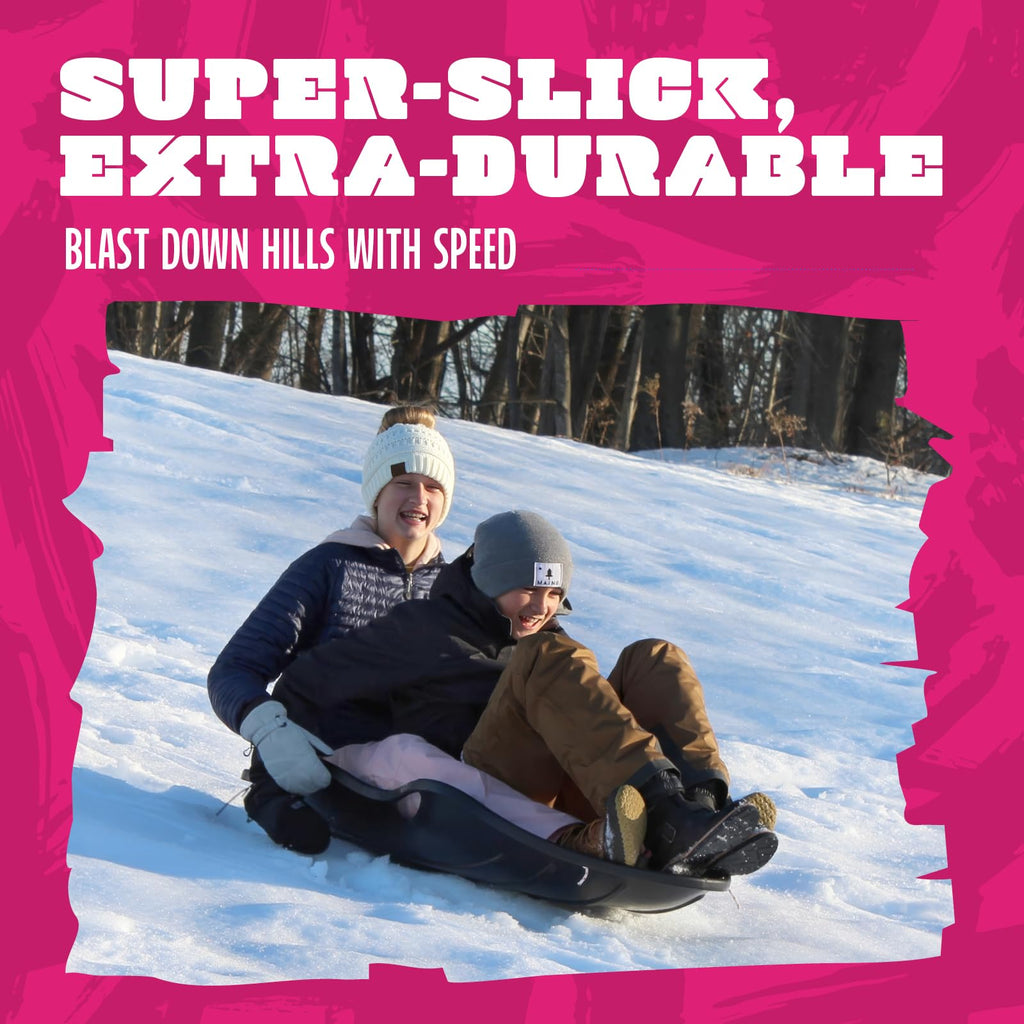 48" 2-Person Plastic Sled with Cushioned Pad T50384