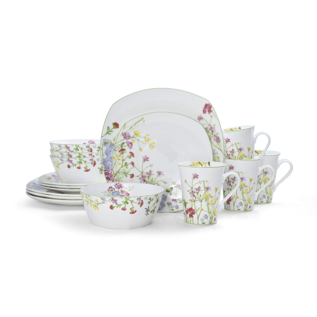 16-Piece Bone China Dinnerware Set Service for 4 Y791029