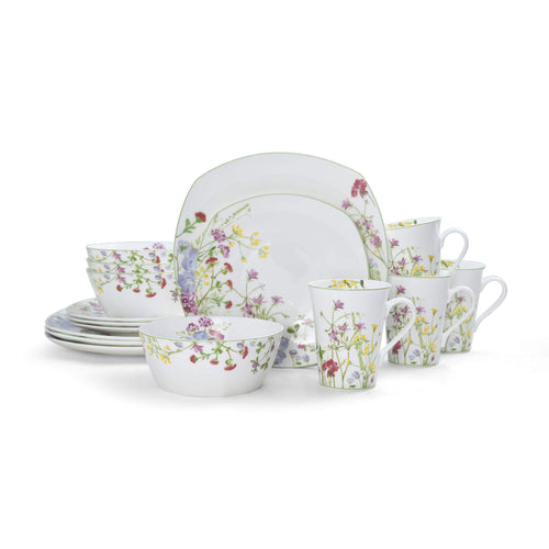 16-Piece Bone China Dinnerware Set Service for 4 Y791029