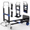 Heavy Duty 4 Wheels 500 Lbs Load Convertible Hand Truck Dolly Cart L518