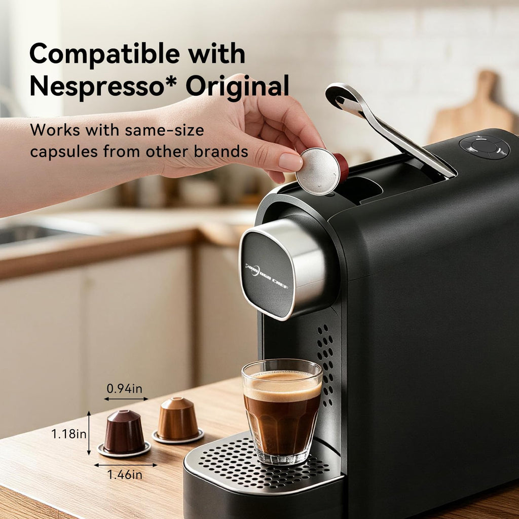 Black Single Serve Espresso Coffee Machine with Removable Tank K2575