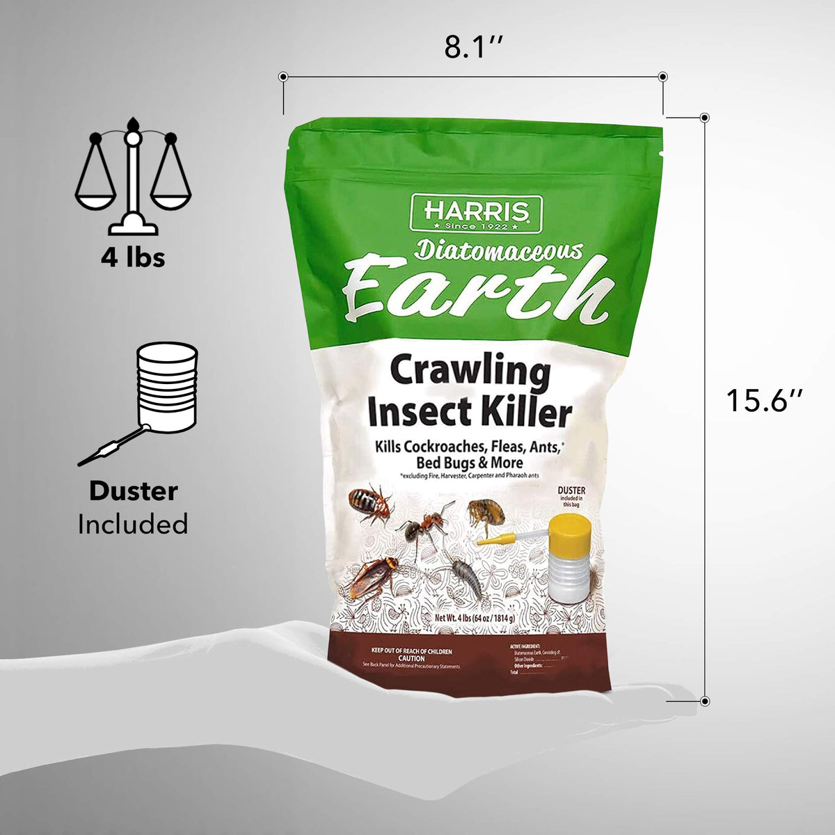 Diatomaceous Earth Crawling Insect Killer 4lb W354