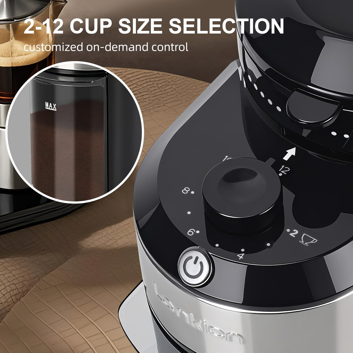 Electric Burr Coffee Grinder with 28 Adjustable Grind Settings D22705